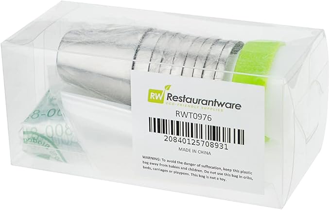 Restaurantware Pastry Tek Russian Piping Tips Set 20 Piece Durable Cake Decorating Kit - 9 Piping Tips 10 Piping Bags Stainless Steel Piping Bags And Tips Set 1 Tri-Color Coupler
