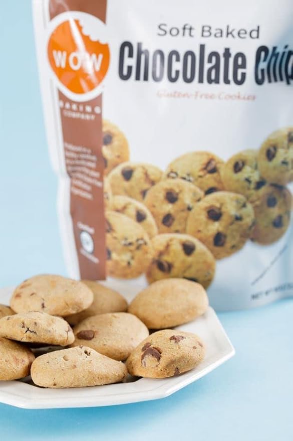 WOW Baking Company Gluten-Free Cookies, Chocolate Chip, 8 Ounce (Pack of 6)