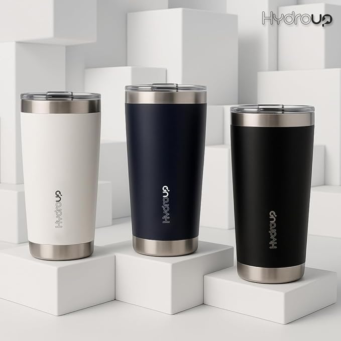 20 oz Tumbler Cup | Stainless Steel Insulated Coffee Mug with Lid | Coffee Travel Mug & Iced Coffee Cup | Leakproof Coffee Tumbler | BPA-Free Insulated Tumblers