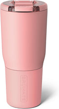 BrüMate Nav 25oz 100% Leak Proof Insulated Travel Tumbler with Magnetic BevLock™ Lid - Double Wall Cup-Holder Friendly Stainless Steel Mug (Guava)