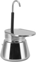 Espresso Maker, Single Spout Stovetop Pot Stainless Steel Mini Stovetop Espresso Percolator Italian Type Espresso Cup Coffee Maker,Use on Stove at Home or Camping