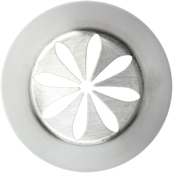Restaurantware-Russian Piping Tip, 1 Flower Cake Decor Piping Tip - #7, Corrosion-Resistant, Stainless Steel Decorating Tip For Frosting, Dishwashable, Decorate Cupcakes, Cakes, or Cookies