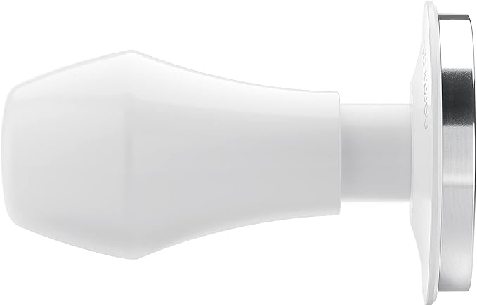 Normcore 58mm Espresso Tamper V4, Spring Loaded Coffee Tamper With Stainless Steel Flat Base Fits 58mm Standard Baskets, 15lb / 25lb / 30lbs Replacement Springs, Non-stick coating White