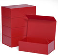Red Gift Boxe 10" x 6" x 3" with Magnetic Closure Lid Gift Boxes for Presents,Bridesmaid Gifts Boxe,Cute Box,Birthday Gift box,Luxury for Gift Packaging, Magnetic Gift Boxes for Wrapping Gifts (Red/5PCS)