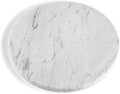 Koville Italian Natural Marble Cutting Board for Kitchen, 11inch Round Hand Crafted Marble Slab for Cheese, Charcuterie, Pastry Board - Wedding Gift, House Warming Gift(Bianco Carrara)
