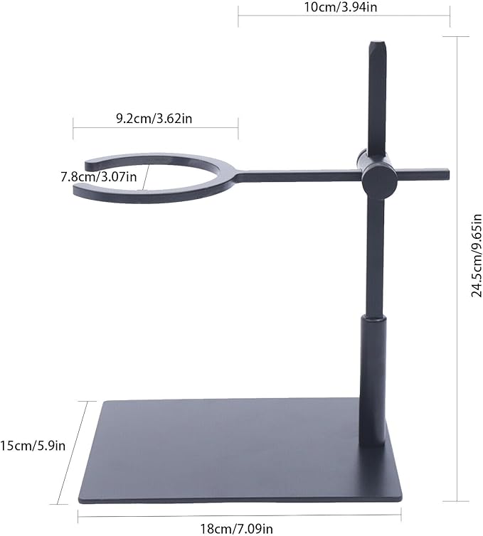 Xuthusman Coffee Dripper Holder Silicone Base Glass Funnel Stand Portable Coffee Dripper Rack Hight Adjustable for Home Kitchen