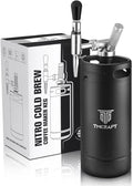 TMCRAFT 128oz Nitro Cold Brew Coffee Maker, Home Brew Coffee Keg with Stainless Steel Stout Creamer Faucet & Pressure Relieving Valve