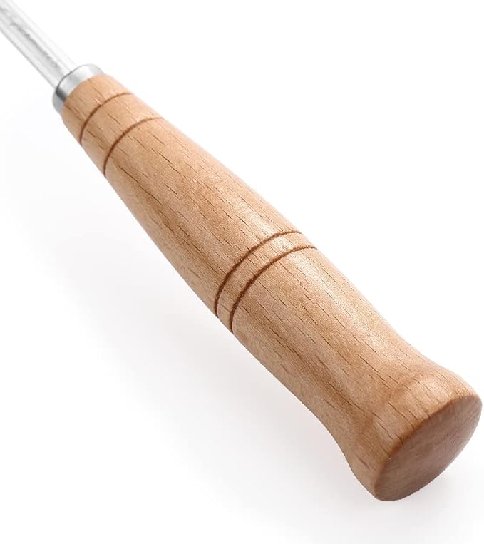 SAINT GERMAIN Premium Hand Crafted Bread Lame for Dough Scoring Knife, Tool Sourdough Slashing with 10 Blades Included Replacement Authentic Leather Protector Cover