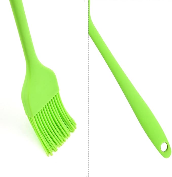 Silicone brush, Oil Brush for BBQ Kitchen Cooking Baking and Grilling (5 PCS,yellow)
