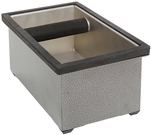 Rattleware Stainless Steel Knock Box - Ideal for Home, Cafe, Restaurant, Hotel, Office, or Commercial Establishment - Heavy Duty Knock Box Trusted By Baristas Worldwide (9" x 5.5" x 4")
