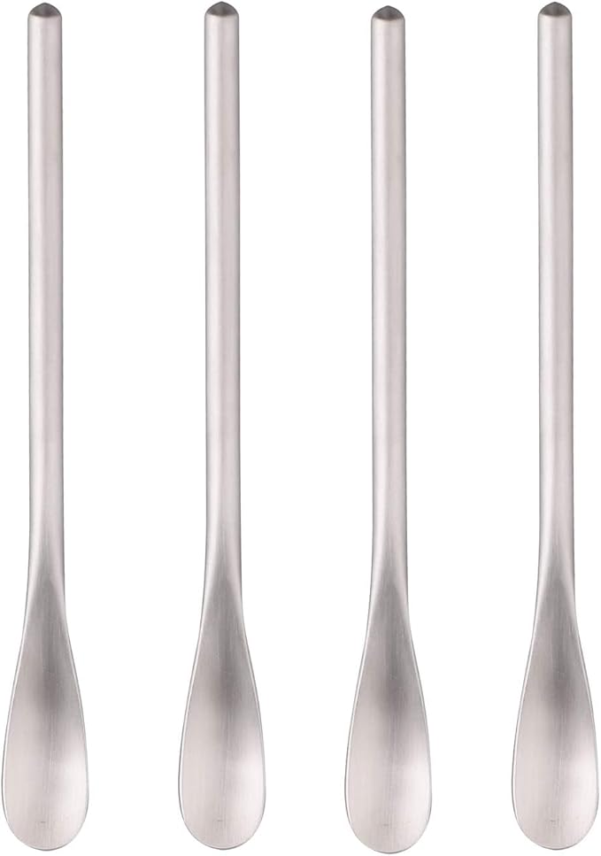 IMEEA Coffee Stirrers Demitasse Espresso Spoons SUS304 Stainless Steel Coffee Stir Sticks 5.9-Inch Tea Spoon, Set of 4