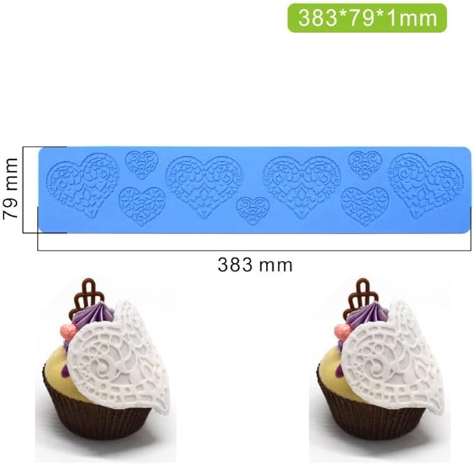 Heart Candy Mold, Chocolate Candy 3D Heart Silicone Mold, Sugar Craft Cake Decoration, Cupcake Top, Polymer Clay
