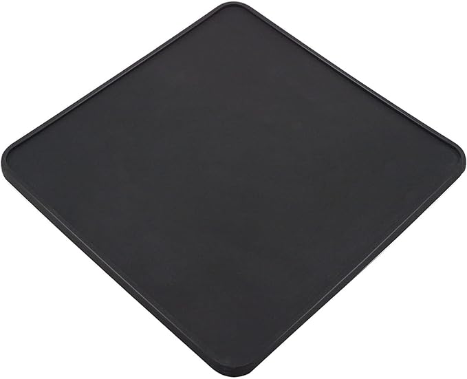 Coffee Tamper Mat for Portafilter - Silicone Tamping Pad -Espresso Machine Accessories (Black)