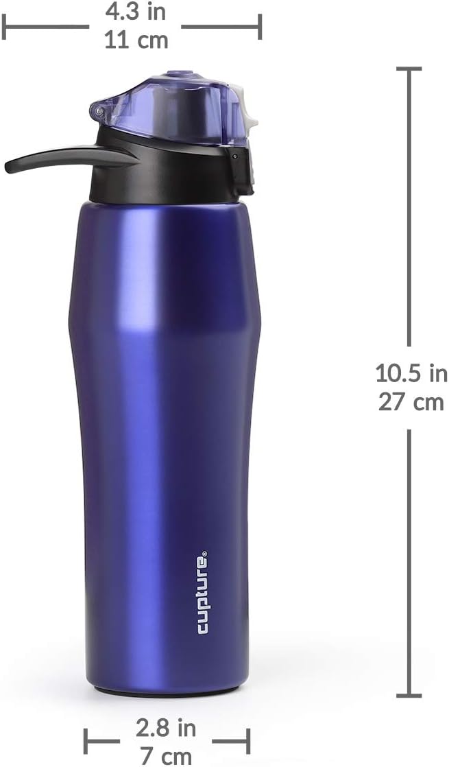 Cupture Action Bottle with Handle - Stainless Steel Vacuum-Insulated, 22 oz