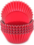 Standard Red Foil Cupcake Liners Muffin Baking Cups for Party and More, 100-Count