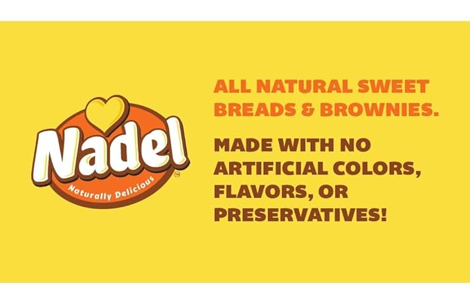 Nadel - Naturally Delicious Sweet Breads Variety Pack (Banana Walnut, Cappuccino Chocolate Chip, Carrot Walnut, Zucchini Walnut). (8 Pack, 2 Breads Per Flavor)