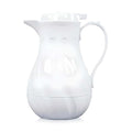 OCS Parts Easy Pour Thermal Coffee Carafe | 8-Inch Insulated Hot and Cold Beverage Pitcher Server for Coffee, Tea, Hot Chocolate and Water with Colored Tags for Easy Idenfication | 20-Ounce | White