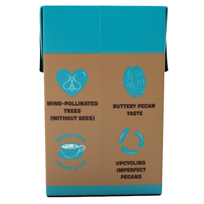 PKN Original Pecan Milk Creamer, Plant-Based, Vegan, Dairy-Free, No Gums or Oils, Shelf-Stable, Keto-Friendly, Barista-Approved, 16oz Six-Pack