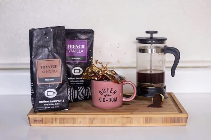 Toasted Almond Flavored Coffee SWP Decaf, Specialty Arabica Coffee, Medium Roast, 12 ounce, Automatic Drip (Ground)