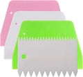 Dough Scraper Plastic Bench Scraper, Dough Scraper Tool Dough Cutter, Flexible Bench Scraper for Making Bread Pizza, 4 PCS