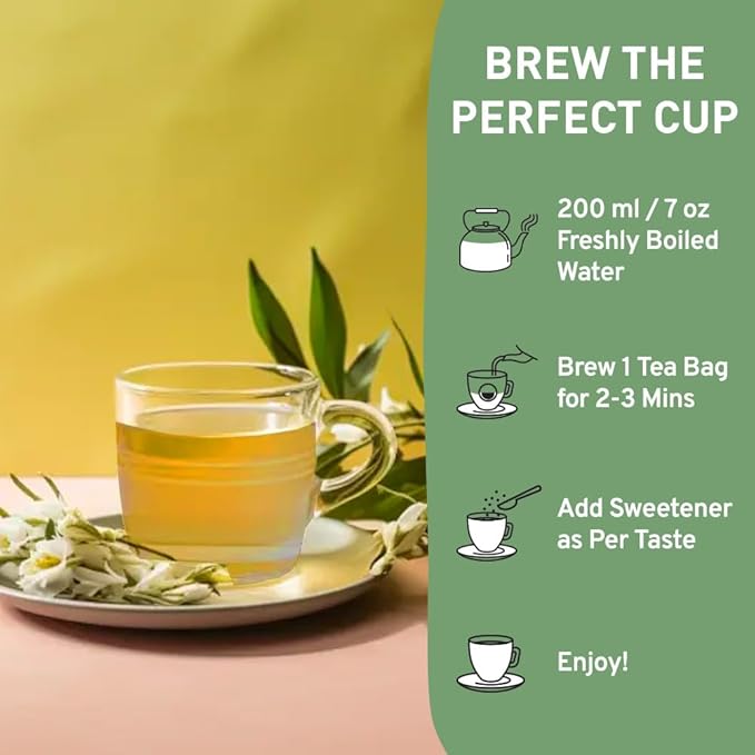 HANDPICK, Organic White Tea - 100 Tea Bags | USDA Organic, 100% Pure White Tea | Mild & Smooth | Packed in Eco-friendly Tea Bags