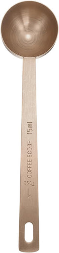 HARFINGTON Coffee Scoop Spoon 1tbsp (3tsp, 15ml) 304 Stainless Steel Long Handle Teaspoon/Tablespoon Measuring Spoons Scoops for Tea Sugar Kitchen, Rose Gold