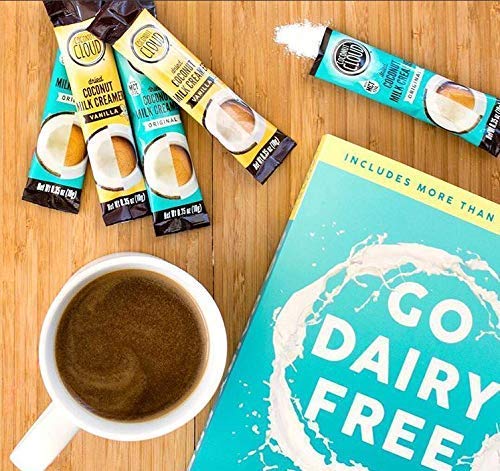 Coconut Cloud: Vegan Assorted Coffee Creamer Pack. Dairy Free, Made from Coconut Powder Milk with MCT Oil | 20 each of Original,Vanilla & Salted Caramel Single Sticks, 60 servings