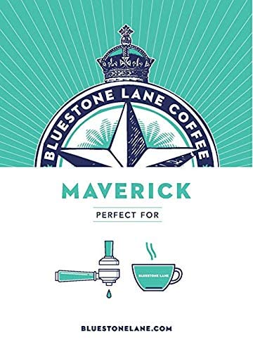 Bluestone Lane Ground Coffee, Maverick Espresso Blend, Medium Roast, 12 Ounce Bag (Pack of 2)