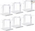 XININSUN 6Pcs clear cake Box with Ribbon, 8 X 8 X 9inch tall cake box,8inch Bakery Take Out Transport Containers Clear Gift Boxes for Wedding, Birthday, Party