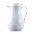 OCS Parts Easy Pour Thermal Coffee Carafe | 11-Inch Insulated Hot and Cold Beverage Pitcher Server for Coffee, Tea, Hot Chocolate and Water with Colored Tags for Easy Idenfication | 64-Ounce | White
