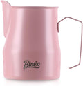 Milk Frothing Pitcher 450ML - Espresso Steaming Pitcher with Large Handle and Spout,Cappuccino Latte Art Cup for Barista and Home Cafe