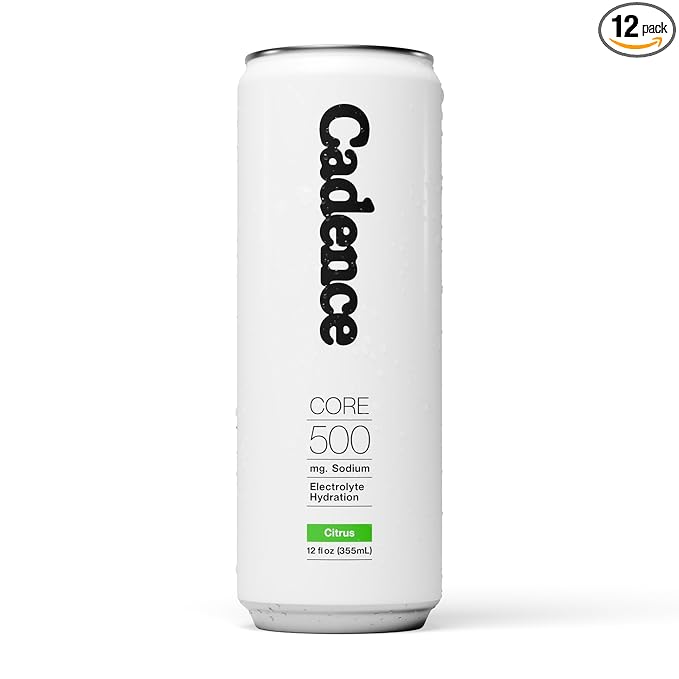 Cadence Electrolyte Drink - Citrus Flavor, 355ml x 12 | Science-Backed Hydration | Zero Sugar, Zero Caffeine | Vegan, Keto & Paleo Friendly | Sodium, Potassium & Magnesium for Performance & Recovery
