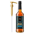 "NEW" Café Le Rou Coffee Syrup Sugar Free Salted Caramel, 25.4oz (Pack of 1)*Includes 1 Coffee Syrup Pumps*Cafe Coffee Flavoring Syrup for Coffee, Tea, and Espresso