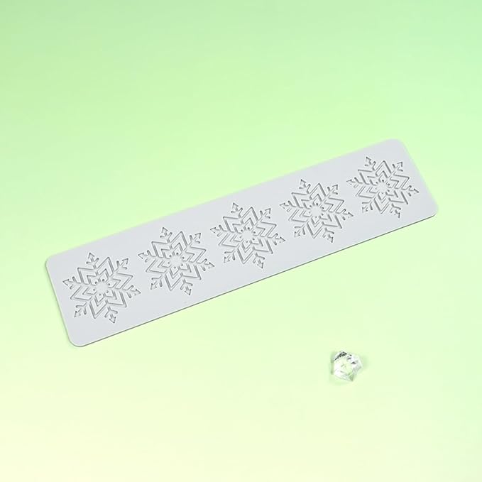 mostsom Silicone Mold 3D Hollow Out Lace Mold 3D Cake Christmas Snowflakes Silicone Mould Fondant Chocolate Stencil Border Bakeware Cake Decorating (M_ Snowflower)