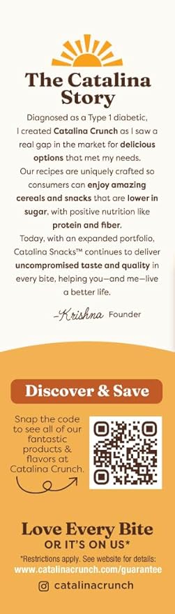 Catalina Crunch Protein Cookies, 4g Protein per Serving | Low-Sugar Sandwich Cookies | Gluten Free, Vegan | Keto Dessert Snacks - Peanut Butter, 5.9 oz. (14 Count)