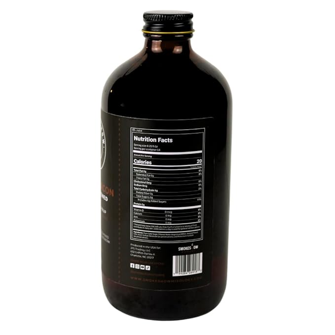 Smokeshow Cocktail Syrup - 64 Servings (16 oz, Old Fashioned Maple Bacon)
