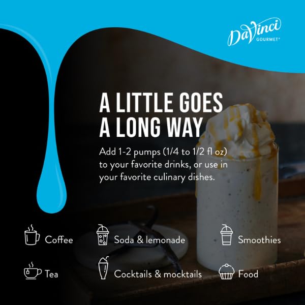 DaVinci Gourmet Sugar-Free Caramel Syrup, 25.4 Fluid Ounces (Pack of 4)