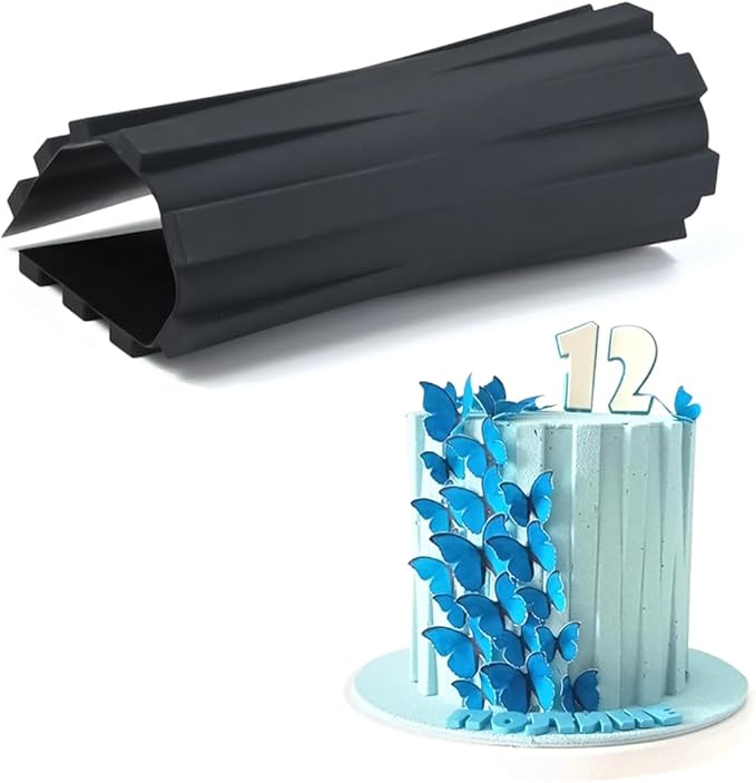 mostsom Silicone Lace Mold for Fondant Piano Key Pattern Embossing Mat for Cake Decorating, Chocolate, Clay, Resin - Flexible Reusable DIY Craft Tool (C_Piano Key)