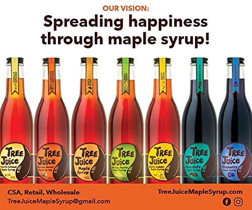 Tree Juice Banana Maple Syrup | All Natural, Non GMO, Vegan, Gluten Free, Vegetarian, Paleo | 12 Ounce Bottle