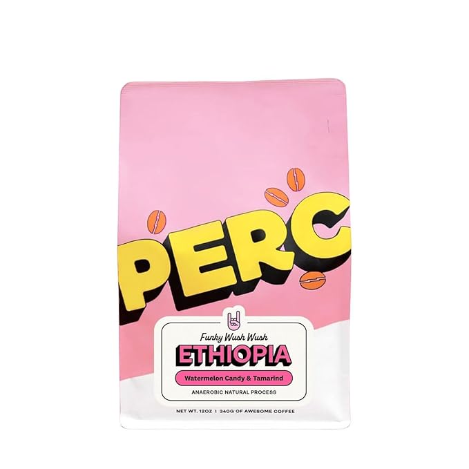 Ethiopia Funky Wush Wush - Roasted by Perc Coffee - Whole Bean Coffee - 2 Pound Bag