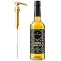 "NEW" Café Le Rou French Vanilla Classic Syrup - 25.4 oz, 1 Pack with 1 Gold Pump Dispensers 25.4 Fl Oz (Pack of 1)