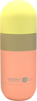 Asobu Orb Stainless Steel Double Wall Insulated Travel Water Bottle 14 Ounce (Pastel Peach)