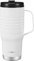 HAUSHOF 24 oz Travel Mug with Handle, Stainless Steel Vacuum Insulated Coffee Mug, Double Wall Travel Mugs with Leakproof Lid, BPA Free