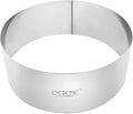 O'Creme Cake Ring Sturdy Stainless Steel Round Mousse Cake Ring Mold for Baking, Dessert Cake Decorating Pastry Rings 6 Inch Diameter x 4 Inch High