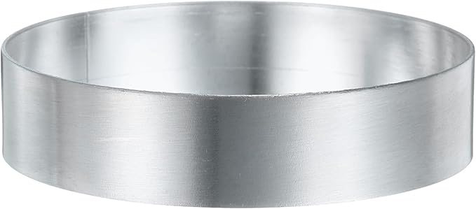HARFINGTON Round Cake Ring 3.15 x 1 Inch Seamless Stainless Steel Pastry Mousse Dessert Ring Mirror Coating for Baking Cooking English Muffins Crumpet Making Tool