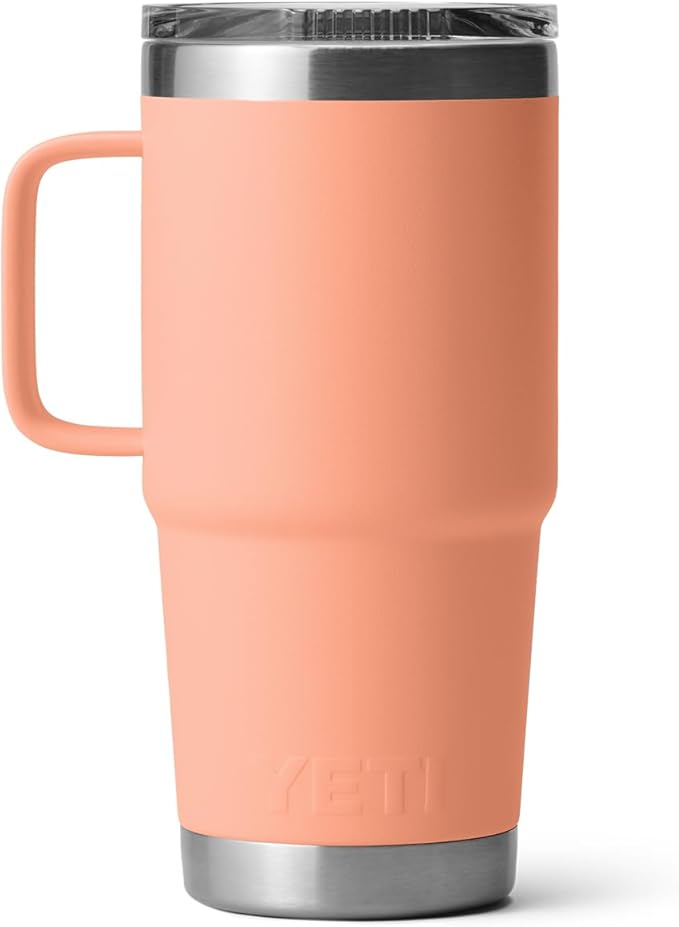 YETI Rambler 20 oz Travel Mug, Stainless Steel, Vacuum Insulated with Stronghold Lid