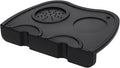 Espresso Tamping Mat, Silicone Coffee Tamper Mat with Corner Edge Tamp Support Station for Countertop, Barista Tools, Espresso Accessories, Large, Black