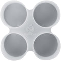 【300+ Design Optional】 Fuehbur 4 inch 4-Circles Car Freshie Mold, Four-Circle Round in 4 Cavity Silicone Soap Resin Molds, Super-Large Mould