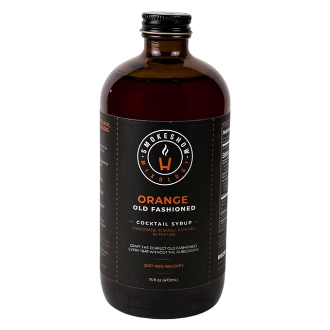 Smokeshow Cocktail Syrup - 64 Servings (16 oz, Orange Old Fashioned)