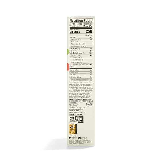 365 by Whole Foods Market, Organic Raisin Granola, 17 Ounce (Pack of 3)